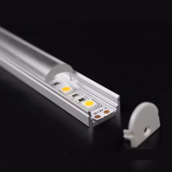 Diffusore in PC.  Prodotti caldi.  Profilo in alluminio LED di straordinaria qualità per un'illuminazione decorativa aggiuntiva.  IP67 ad alta luminosità e senza punti