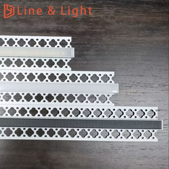 Profilo in alluminio trimless montato a parete per strisce luminose a LED, fornitore cinese